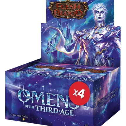 Flesh and Blood TCG: Omens of the Third Age Sealed Case (4 Booster Boxes)